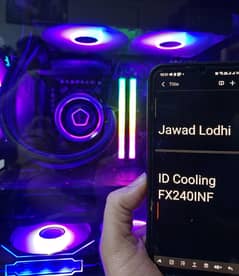 ID Cooling Fx240 INF AIO ARGB  Liquid Cooler