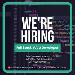 Full Stack Web developer