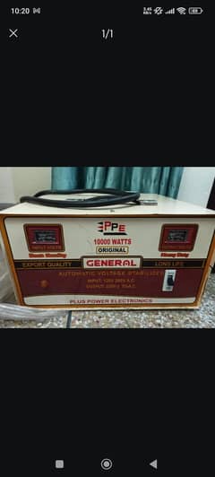 Stabilizer 10000 watts brand new
