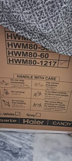 Haier Washing Machine (Brand NEW] Box not open