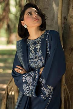 Embroidered cambric cotton