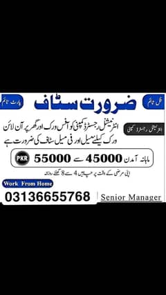 online work available for mele femal and student
