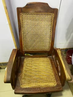 wooden chair RS: 6000 my contact number is 03025691216