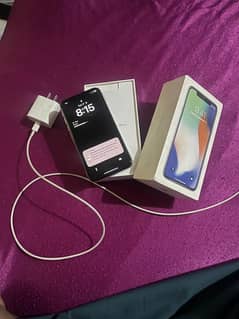 iPhone X pta approved 256gb with box charger