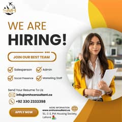 Hiring Female Salesperson, Admin, or Social Presence