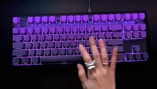 KeyCrafters™ Mechanical Gaming Keyboard - MK870 Pro Purple Case Wired Only (Usb C)