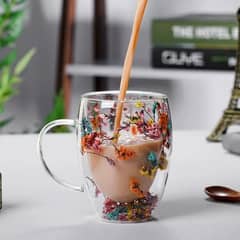 Elegant Glass Mug - Perfect for Travel