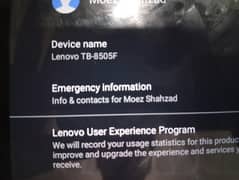Lenovo tab 16 GB 2Gb Ram