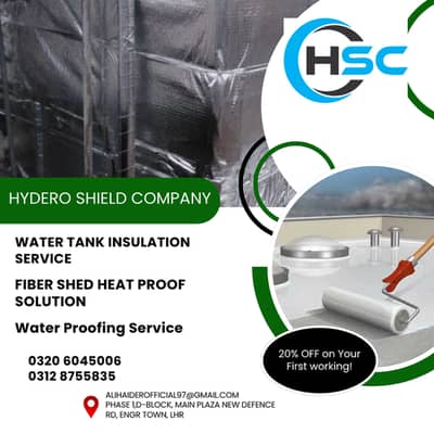 Water tank insulation Service ,Roof waterproofing service