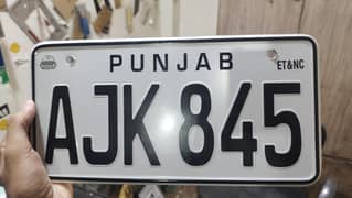 Embossed genuine A+New Number Plate Make 03176970789 all home delivery