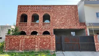 Grey Structure 9 Marla House For sale In Bankers Avenue Cooperative Housing Society Bankers Avenue Cooperative Housing Society