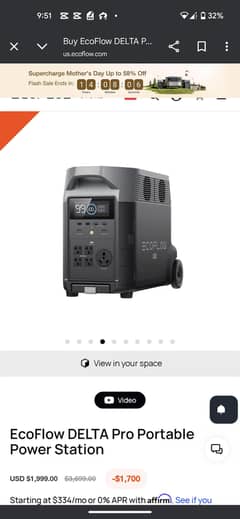 Ecoflow delta pro power generator