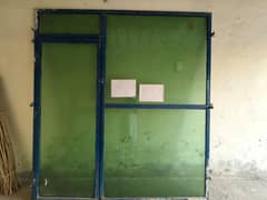 Shop frame with glass Height 7.6 Length 6.11