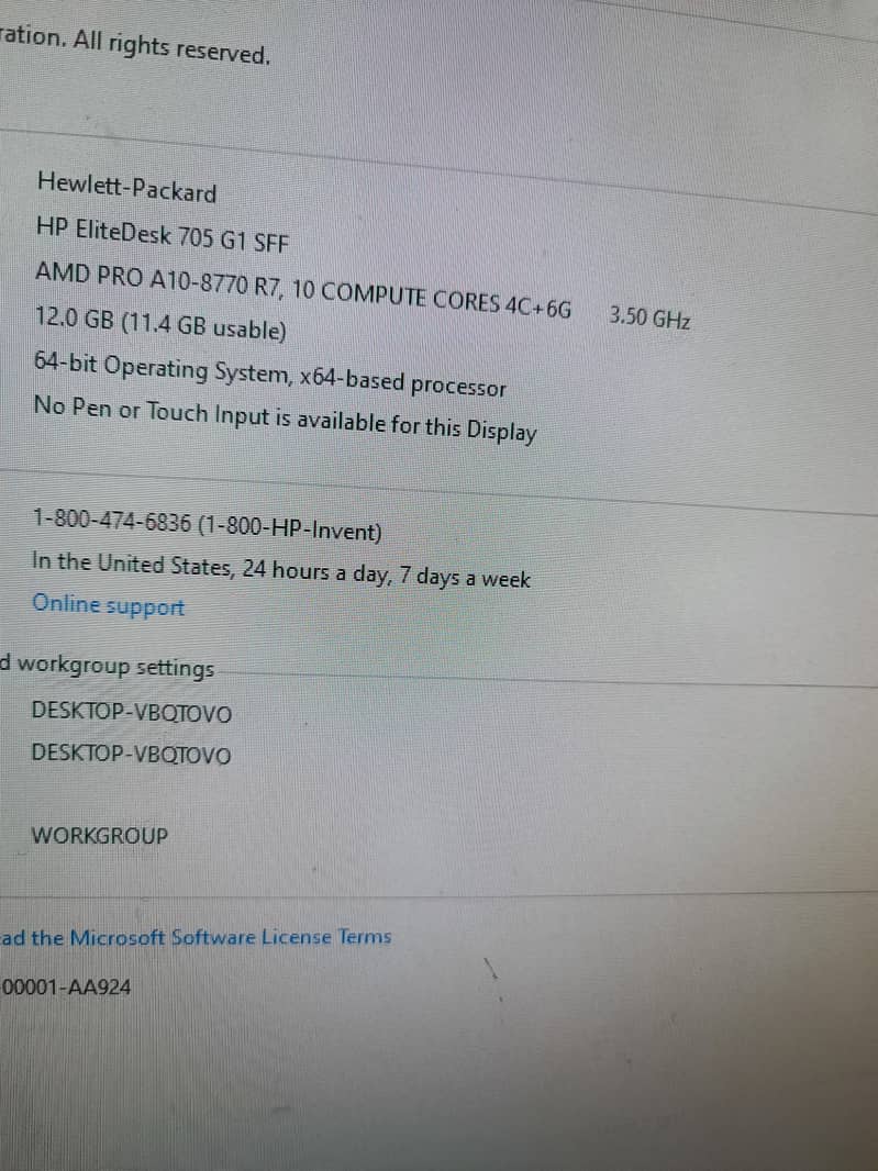 full gaming pc amd A10 pro 8770 DDR4  3.50Ghz 1gb graphics card DDr5 6