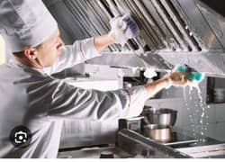 need cooking job sweaper & laundry men