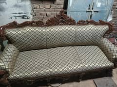 6 seter sofa with 3 tables and 2 chairs