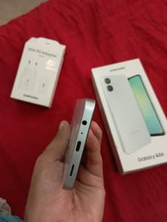 1month used Samsung A06 box pack