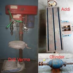 heavy duty verma, grinder, milling machine addi