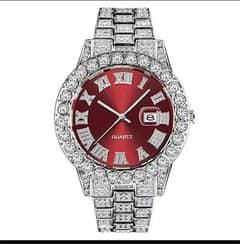 Hip hop full diamond men's watch