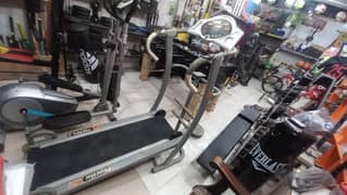 Imported manual treadmill with meter exercise running walk machine gym