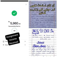 Handwriting Assignment Content Writing And Data Entry Work