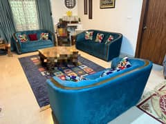 Sofa Set // 9 seater Set // Woooden Sofa / 3 seater Set Sofa