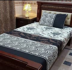 4 pcs printed cotton single bed sheet