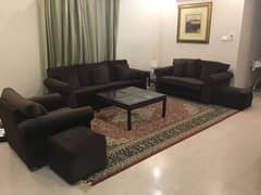 Sofa set with 2 stools
