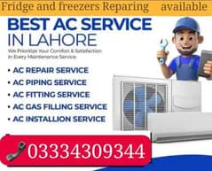All kinds of Ac & fridge Repairing /Ac installation/repairing/Gas fill