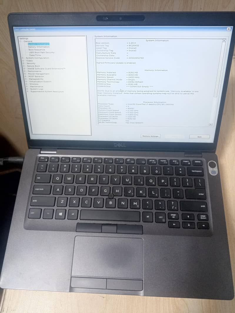 Dell latitude Laptop 5400 Core i7 8th Gen Processor 16gb ddr4Ram 512gb 3
