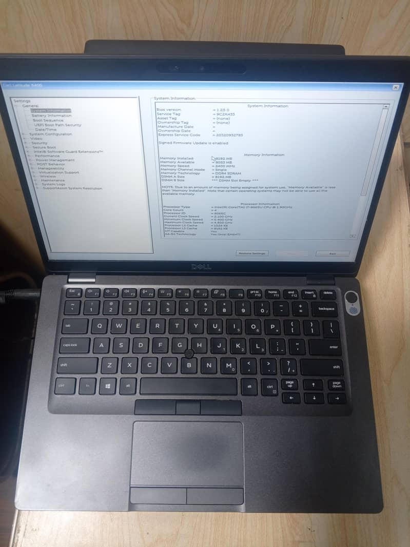 Dell latitude Laptop 5400 Core i7 8th Gen Processor 16gb ddr4Ram 512gb 4