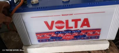 Volta 250/27plate battery for sale