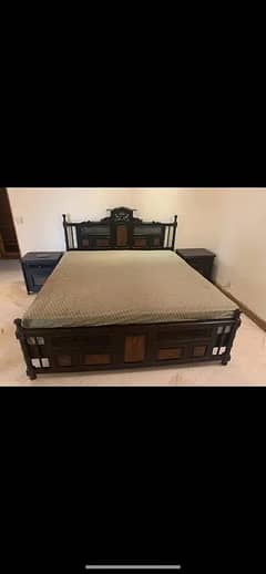 sheesham wooden bed