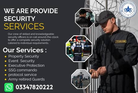 Security Guards Available | Personal Guard | Security Protocol guards