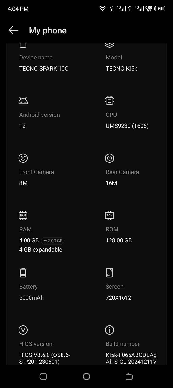 Techno Spark 10 C 4+4 and 128 gb condition 10/8 All ok no open 1