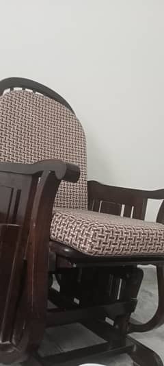 Beautiful Wooden Rocking Chair – Perfect for Balcony or Garden