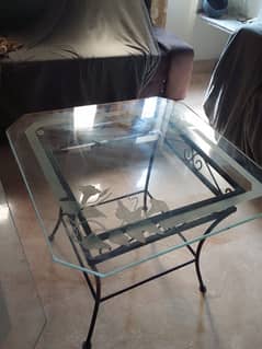 Glass table/Center Table/Set table.