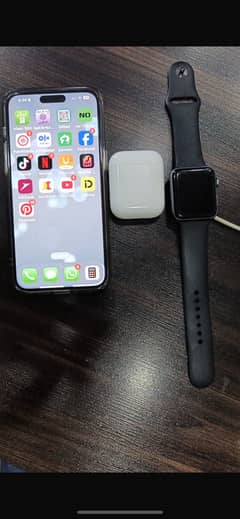 iPhone 15 promax watch 3 airpods