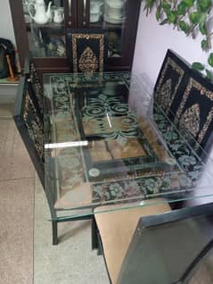 Dining Chairs 6 with Glass Dining