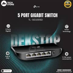 Tplink TL-SG1005D 5-Port Gigabit Desktop Switch (Branded Used)