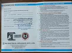 Kenwood Non Inverter 1.5 ton Split AC New Brand original condition