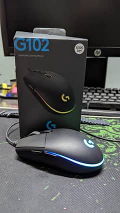 Logitech G102 gaming mouse with box