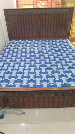 bed with mattress
