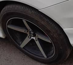 Alloy tyres / rims / yokohama admin dp tyres and rims