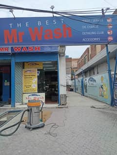 Car wash station with full range oil setup running Businesses sale