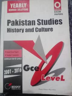 Olevels Pakistan studies history and culture yearly worked solutions