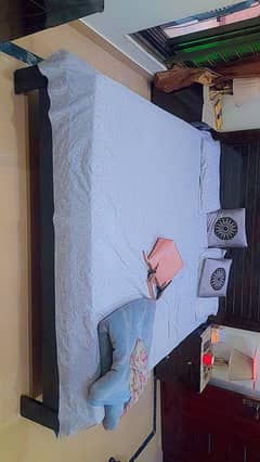 home use bed set  with mattress and sofa set new condition