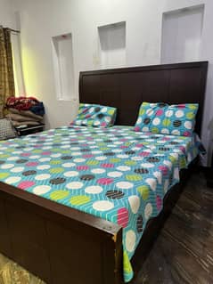 king Bed and Sofa