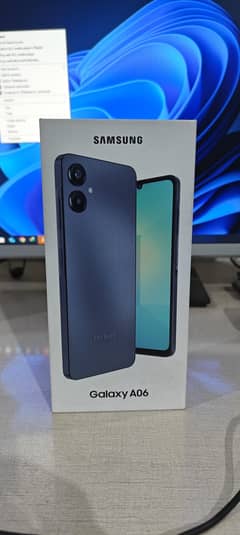 Samsung A06 4gb 64gb PTA Approved  open Box 1 Day used