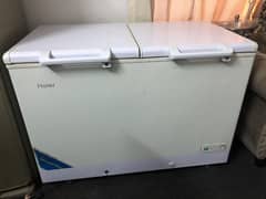 haier deep freezer double door